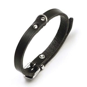 Karlie RONDO Halsband genietet - Schwarz - 12 mm, 37 cm