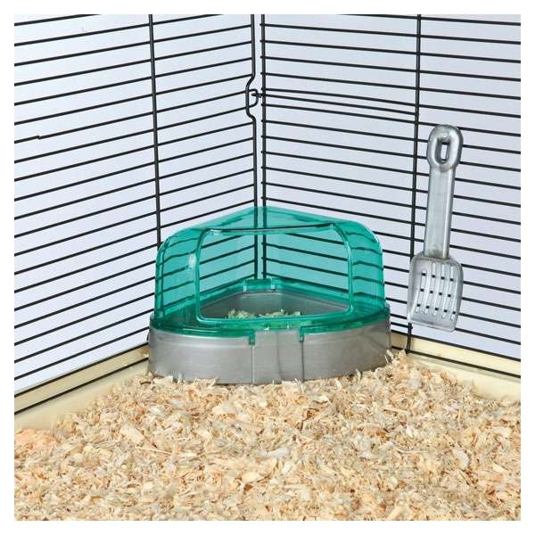 Trixie Ecktoilette mit Dach für Kleinnager